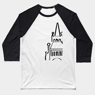 Aesthetic Big Ben in one line Baseball T-Shirt